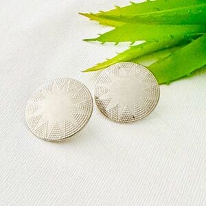 Sunburst Vintage Costume Earrings
